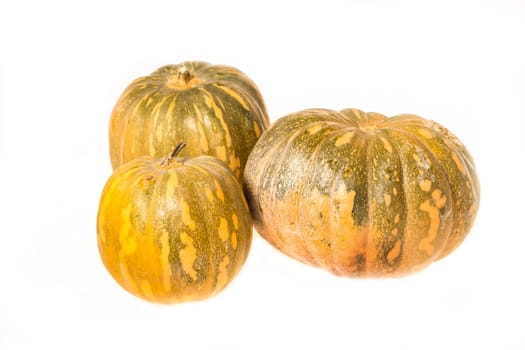 Pumpkins on a white background, isolated.