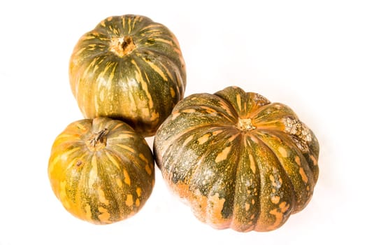 Pumpkins on a white background, isolated.