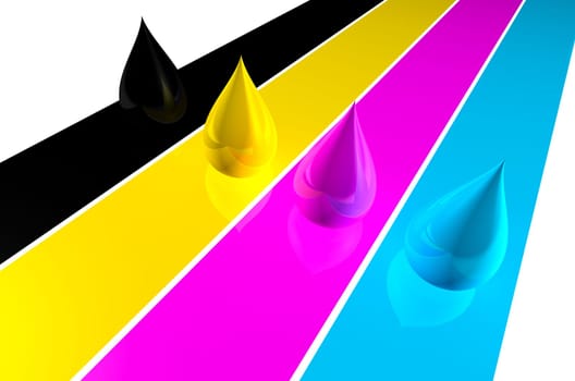 CMYK background. CMYK concept.