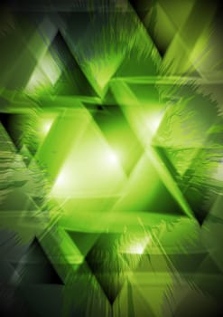 Green grunge hi-tech design. Vector background eps 10