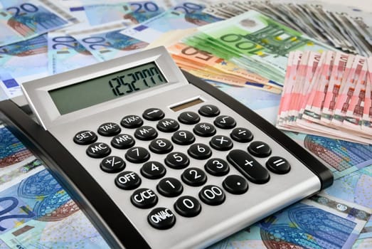 A switched on calculator is on many banknotes