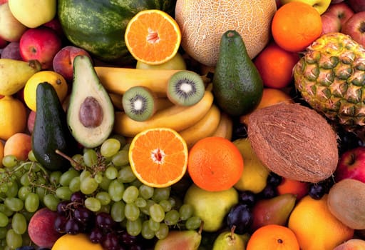 Collection of different fruits.