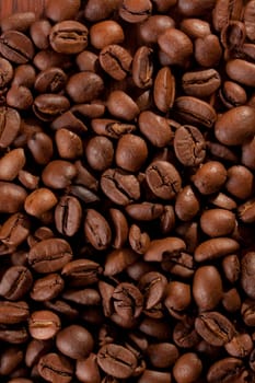 Coffee beans roasted