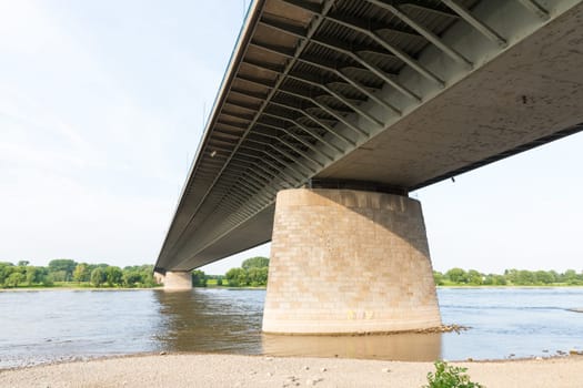 The motorway bridge over the Rhine near Bonn