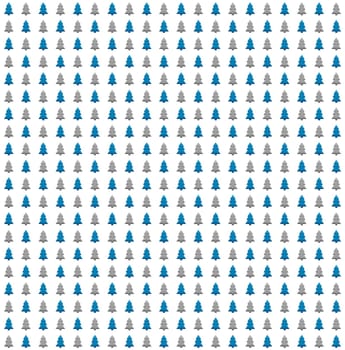 Christmas Wrapping Paper: Blue and Grey Christmas Trees