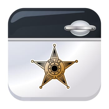 Police car door background background for the app icon