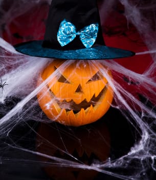 Funny face pumpkin, Halloween