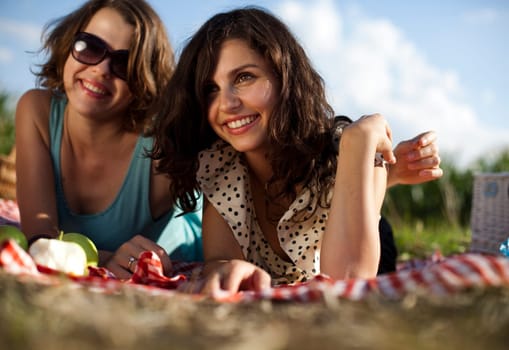 Girls on a picnic