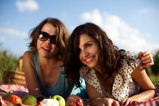 Girls on a picnic
