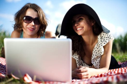 Girls on a picnic