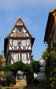 Narrow half-timbered house in Bad Wimpfen