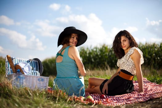 Friends Enjoying Picnic