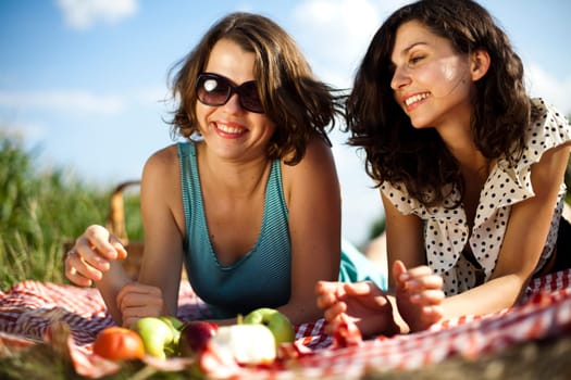 Friends Enjoying Picnic
