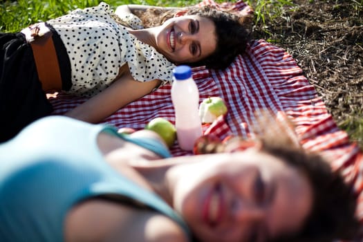 Girlfriends on picnic