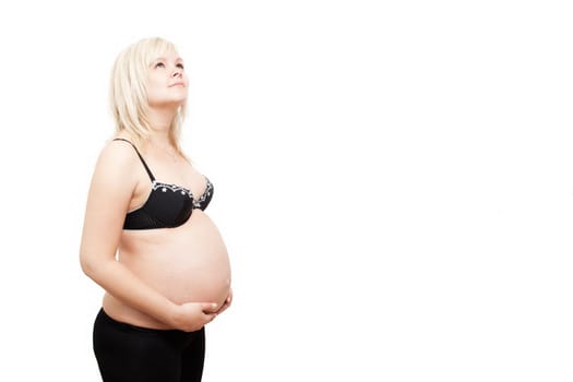 young pregnant woman
