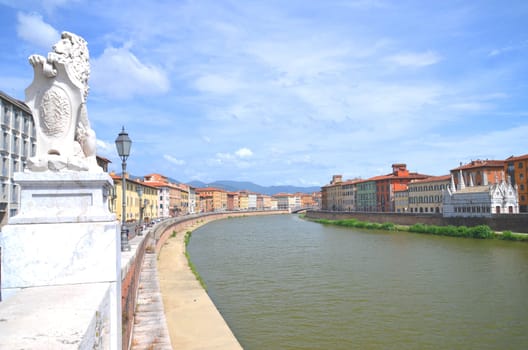 Church of Santa Maria della Spina by Arno river in Pisa, Tuscany in Italy