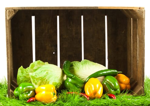 fresh vegetables.