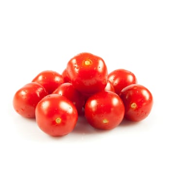 cherry tomatoes. fresh tomatoes on white background. red tomato