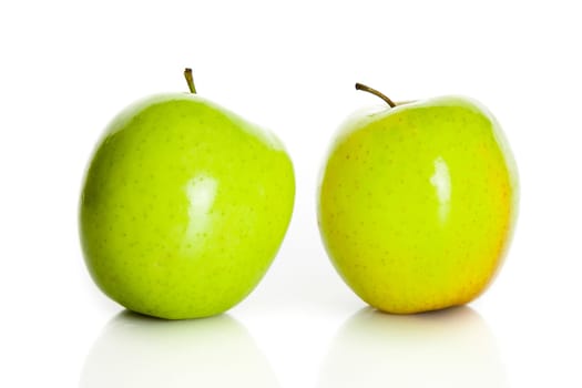 Green apple isolated on white
