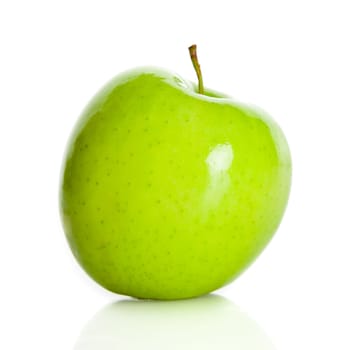 Green apple isolated on white