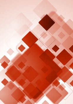Abstract red squares. Vector design eps 10