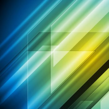 Abstract blue and yellow tech design. Vector background eps 10