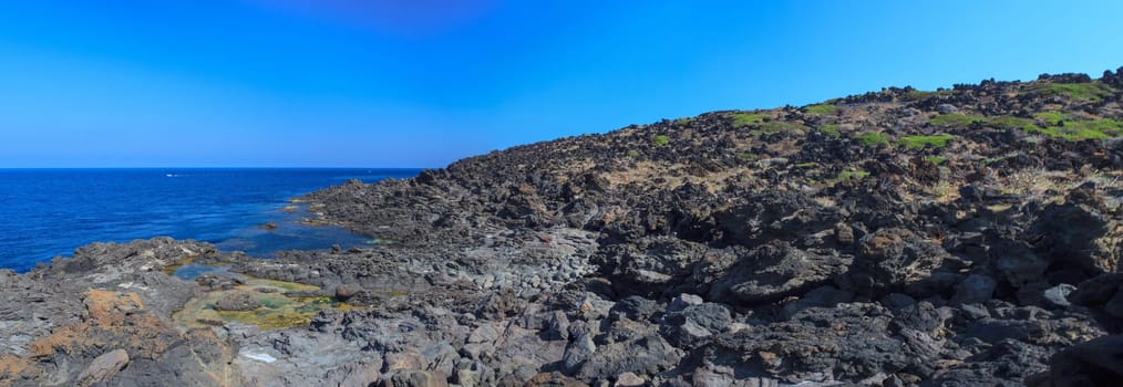 View of Punta Fram in Pantelleria, Sicily