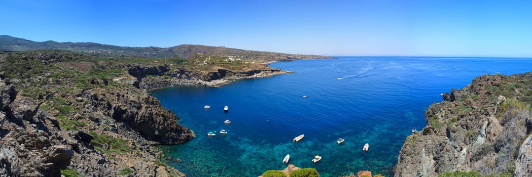 View of coast in Pantelleria island, Sicily