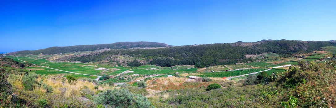 View of Val Ghirlanda in Pantelleria island, Sicily
