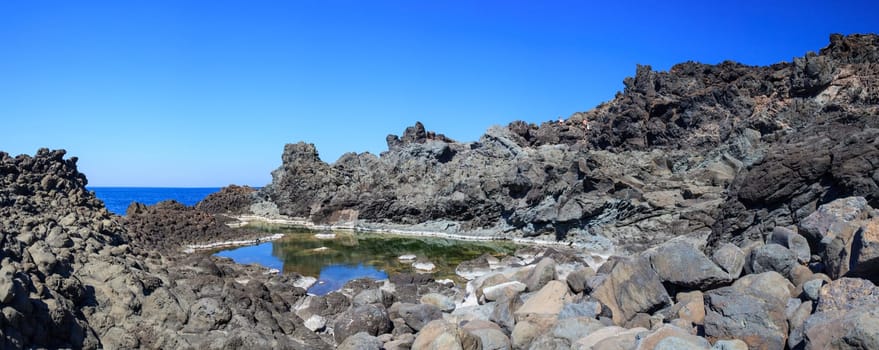 View of Laghetti delle ondine in Pantelleria, Sicily