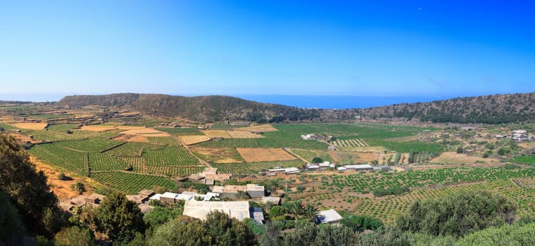 View of Monastero valley in Pantelleria, Sicily