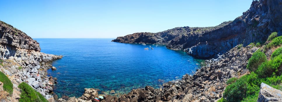 View of coast in Pantelleria island, Sicily