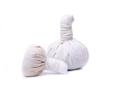 Herbal stamp on white background