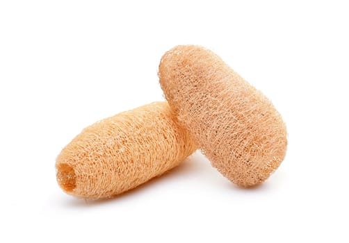 loofah isolated on white background