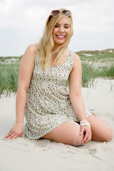 Young blonde woman