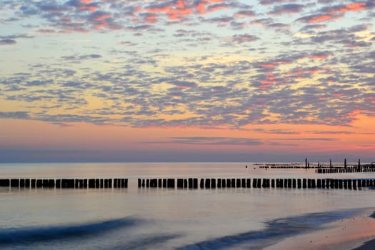 Morning mood on the Polish Baltic Sea coast