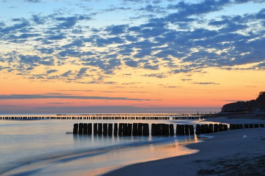 Morning mood on the Polish Baltic Sea coast