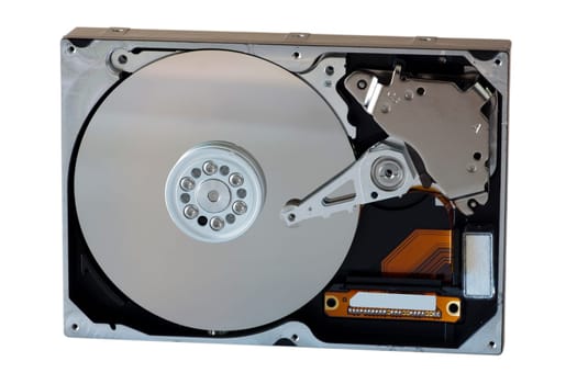 HDD hard disk drive isolated from white background