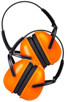 Ear - Hearing protection insulated against a white background