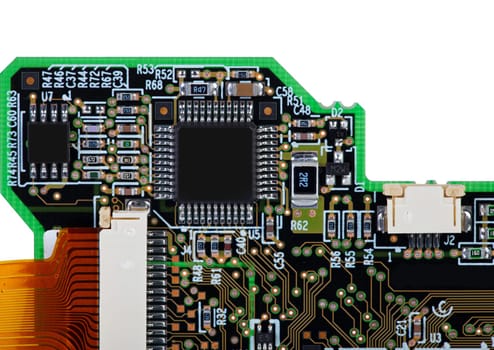 PCB equipped with SMD components