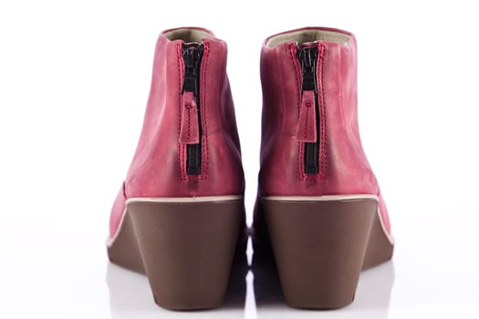 Winter shoes isolated on a white background. female boots