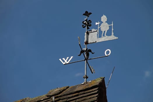 Weather vane on the town hall Blomberg