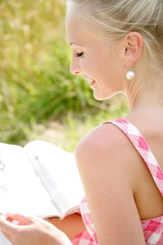 Young woman reading