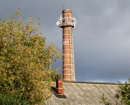 chimney against the sky