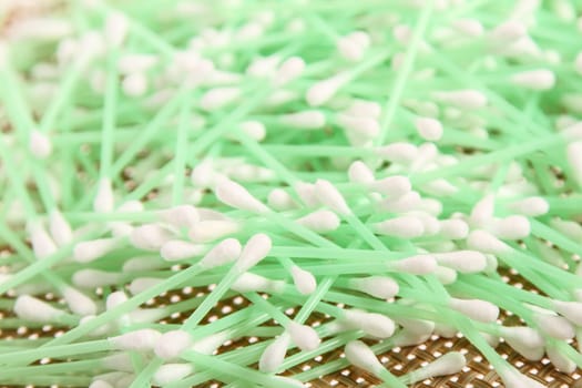 A bunch of cotton bud.