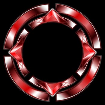 Abstract red shape. Vector logo eps 10
