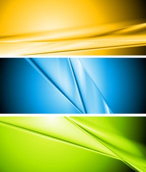 Colourful abstract banners. Vector template eps 10