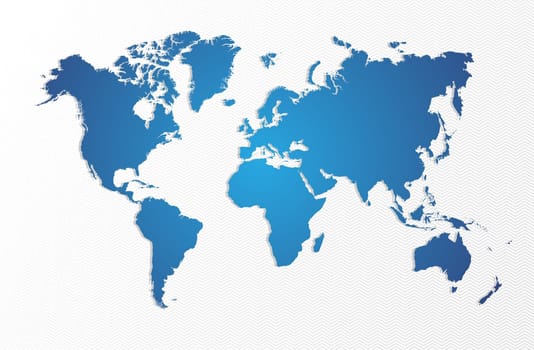 World map with GPS location pushpins travel elements illustration. EPS10 vector file organized in layers for easy editing..