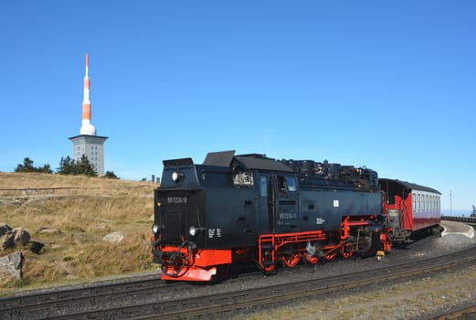 Brocken Railway on the summit of the Brocken