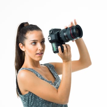 tourist or proffesional gorgeous sexy photographer